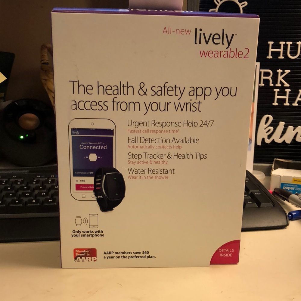 Lively Wearable 2…works with Lively Smartphone.